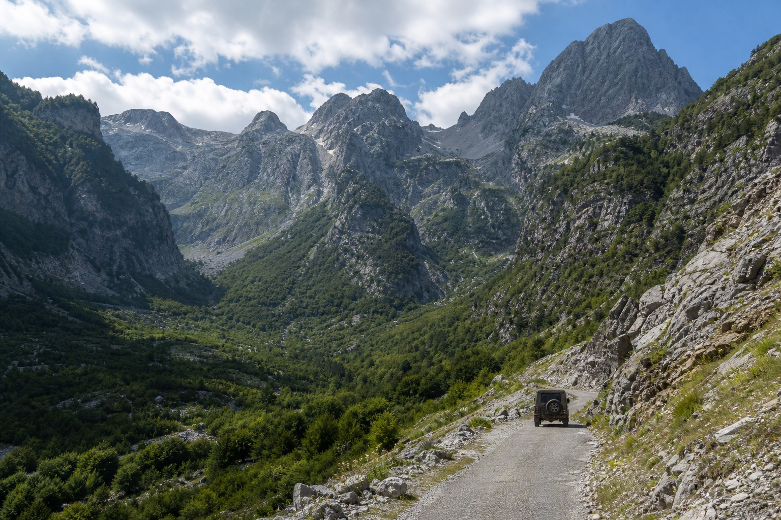 Road trip through the Albanian Alps